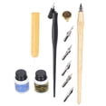 thumbnail image 1 of Calligraphy Writing Pen Set, Wood + Stainless Steel Calligraphy Pen Set Practocal`  For Calligraphy Tool For Friends For Students For Calligraphy Lover 1#,2#,3#, 1 of 8