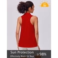 thumbnail image 5 of Pinspark Golf Shirts for Women Sun Protection Tennis Tank Top with Collar V Neck Racerback Athletic T-Shirt Lightweight Workout Tops Sleeveless Yoga Shirt, 5 of 6