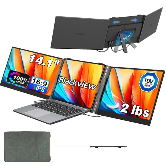 Blackview DCM6 Extensor Triple de Pantalla para Laptop de 14" FHD IPS