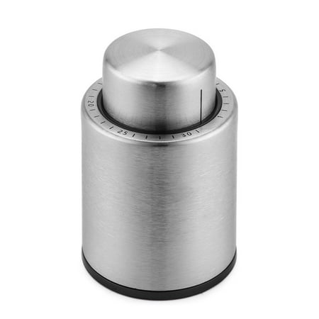 

Livesture Stainless Steel Vacuum Wine Stopper Silver With Scaled