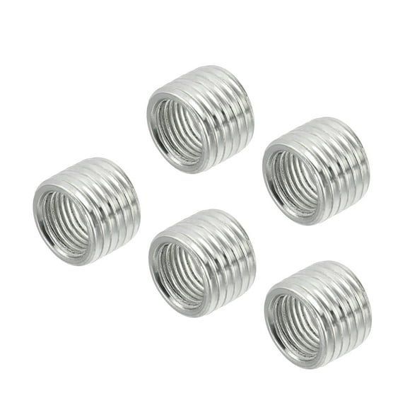 Uxcell M14 Male to M10 Female Adapter Pipe Fitting Sleeve Reducer Thread Reducing Nut Insert 5 Pack