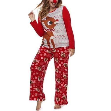 

Opperiaya Family Matching Christmas Pajamas Set Women Kids Santa Sleepwear