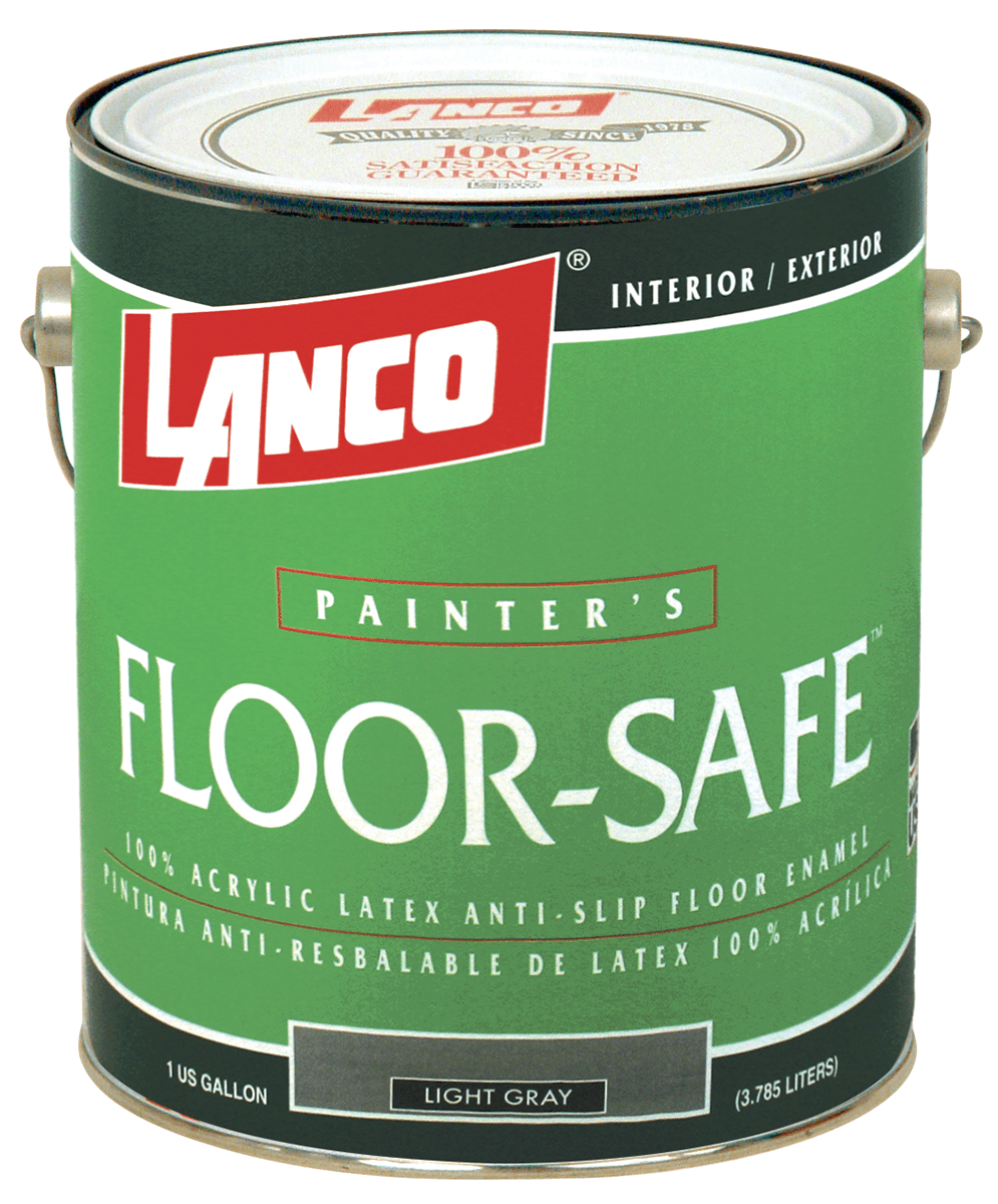 Lanco Floor Safe Light Gray Sanded Finish, 1 Gallon