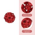 thumbnail image 4 of Unique Bargains 100Pack 8mm Rhinestone Clay Beads, Polymer Clay Crystal Bead Bulk for DIY Bracelet (Red), 4 of 7