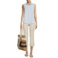 thumbnail image 4 of Time and Tru Women's Sleeveless Henley, 4 of 5