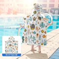 thumbnail image 5 of BR Poncho de baño con capucha para niños, suave y acogedor, perfecto para niños y niñas, 5 of 5