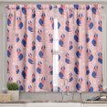 thumbnail image 2 of Ambesonne Dog Print Valance & Curtain, Puppy and Stars Pastel, 55"x30", Violet Blue Pink and Rose, 2 of 7
