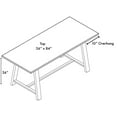 thumbnail image 7 of KFI Studios Urban Loft 7' x 3' Bistro Table, Solid Wood Barnwood Top, 7 of 7