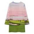 Pebble Beach Golf Course 8th Hole Long Sleeved Dress dresses ladies