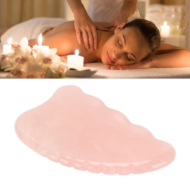 Descarpando el Tablero Gua Sha, El Masaje de la Placa de Desguace Rosa Alivia la Fatiga Portátil para El Salón de Belleza
