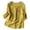 Yellow, variant on Linen Shirts for Women Summer 2025 Retro Embroidered 3/4 Sleeve Boho Tops Dressy Casual Blouses Teacher Loose Tunics