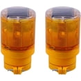 thumbnail image 1 of Solar Traffic Light Flashing Wireless Barricade Safety Beacon Lamp 2pcs (Orange) [Energy Class A+], 1 of 5