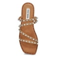 thumbnail image 3 of Steve Madden shoes for women Selina Tan Open Toe Spike Details Slip On Flat Sandals (Selina Tan, 11), 3 of 6