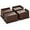 Dark Brown 4 Pack, variant on Bed Risers 4 Inch Heavy Duty, Oversized Furnitures Risers 4 inch Support 6000 lbs, Bed Table Rising Blocks, Fits for Couch, Sofa, Chair, Furniture Lifts 4 Pack,Dark Brown