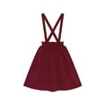 thumbnail image 2 of Robe Fille Rouge Vin Jupe à Bretelles Uniforme Scolaire 7 Ans, 2 of 3