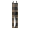 thumbnail image 5 of Baqcunre Women's Jumpsuit, Women's Spring V Tie Pocket Loose Casual Jumpsuit Coffee S, 5 of 5