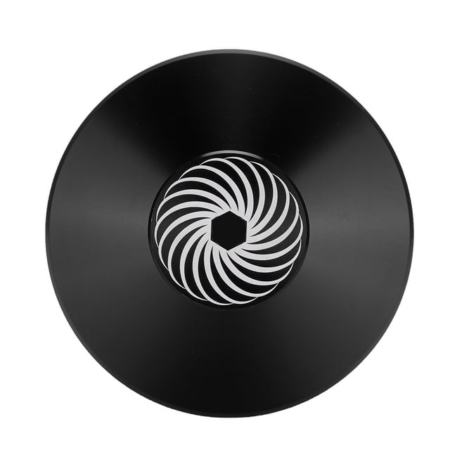 Abrazadera estabilizadora de disco de Audio para discos de vinilo, abrazadera de peso de aluminio, color negro