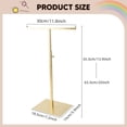 thumbnail image 6 of FVDPWYE Purse Display Stand Tabletop Adjustable Height for Dresser Exhibitions Store Gold, 6 of 8
