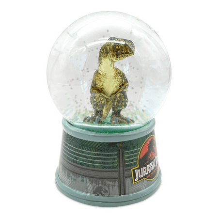 Jurassic Park Raptor Fence 100mm Light Up Snow Globe