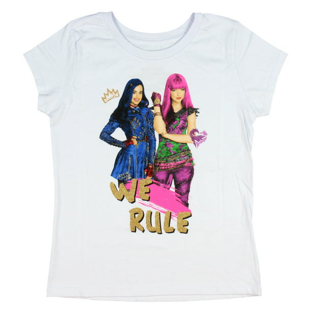 Disney - Disney Descendants Shirt Girls Evie and Mal We Rule T-Shirt ...