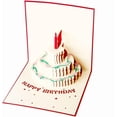 thumbnail image 5 of Tarjeta de cumpleaños, tarjetas de felicitación 3D emergentes para pastel de feliz cumpleaños, tarjetas desplegables con sobre (pastel de cumpleaños), 5 of 5