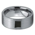 thumbnail image 2 of Tungsten New Mexico The Land of Enchantment State Band Ring 8mm Men Women Comfort Fit Gray Flat Cut Brushed Polished, 2 of 4