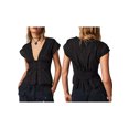 thumbnail image 3 of Yunliwuli Women’s Lace Patchwork Tank Tops Sleeveless Deep V Neck Button Down Shirts Summer Vest, 3 of 8