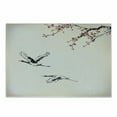 thumbnail image 1 of Birds Cutting Board, Branches of Japanese Cherry Tree with Flying Swallows in the Air Spring Colors, Decorative Tempered Glass Cutting and Serving Board, Small Size, Red Grey Ecru, by Ambesonne, 1 of 1