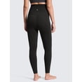 thumbnail image 2 of Leggings de maternidad Butterluxe para mujer CRZ YOGA, cintura alta sobre la barriga 28" - Pantalones de yoga y entrenamiento suaves color negro talla grande, 2 of 6