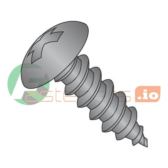 #8 x 2 1/2" Type A Self-Tapping Screws / Phillips / Truss Head / Steel / Black Oxide (Quantity: 1,250 pcs)
