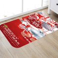 thumbnail image 4 of Alfombra navideña 3D antideslizante con estampado navideño, alfombra para sala de estar, cocina, baño, Papá Noel y ciervo, árbol de Navidad, muñeco de nieve, 4 of 4