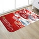 thumbnail image 4 of Alfombra navideña 3D antideslizante con estampado navideño, para sala de estar, cocina, baño, Papá Noel y ciervo, árbol de Navidad, muñeco de nieve, 4 of 4