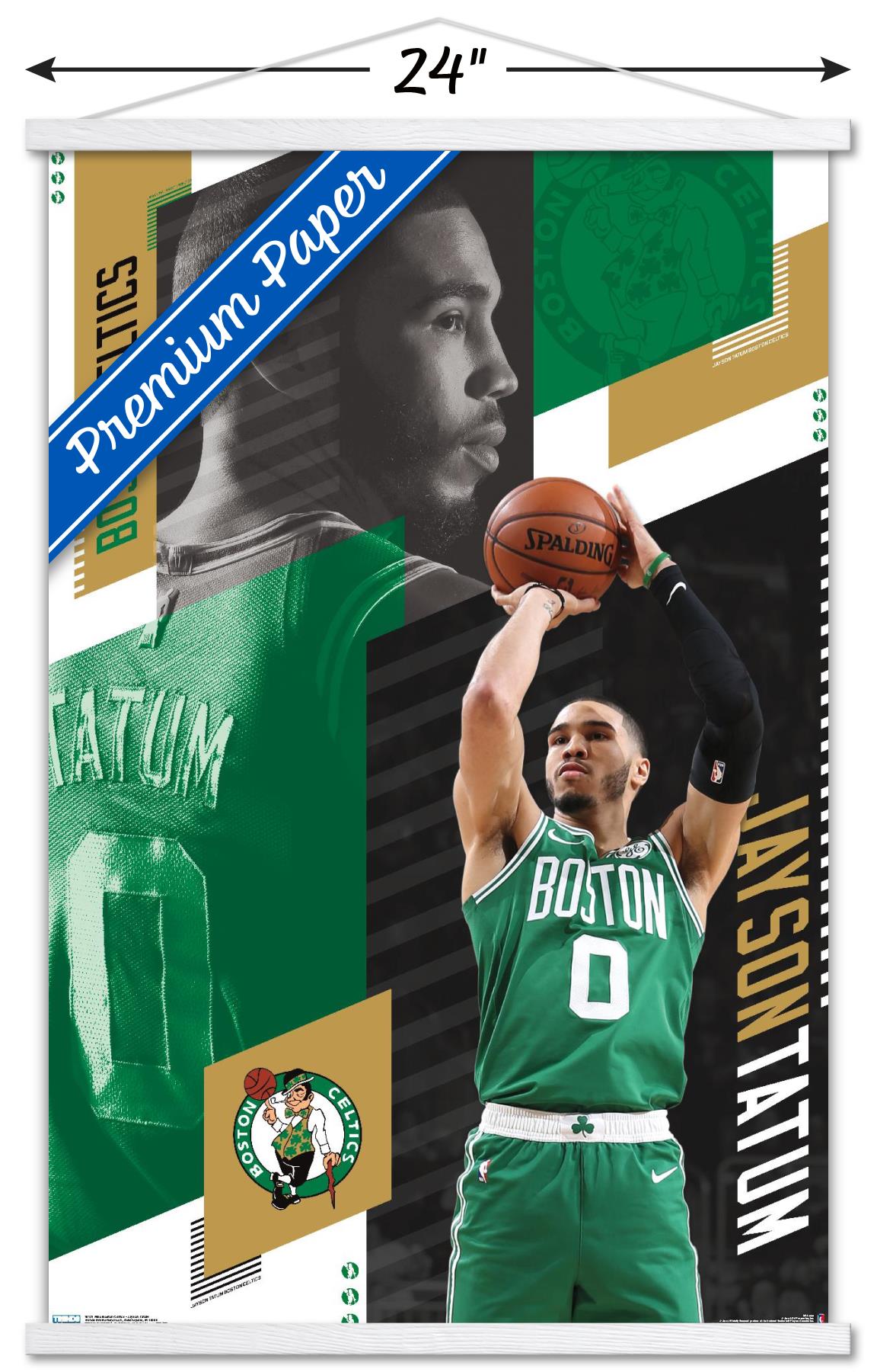 Jayson Tatum Basketball Paper Poster Celtics - Jayson Tatum - Pin