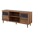 thumbnail image 1 of 58" Glass & Wood Split Panel Door TV Console - Reclaimed Barnwood, 1 of 1