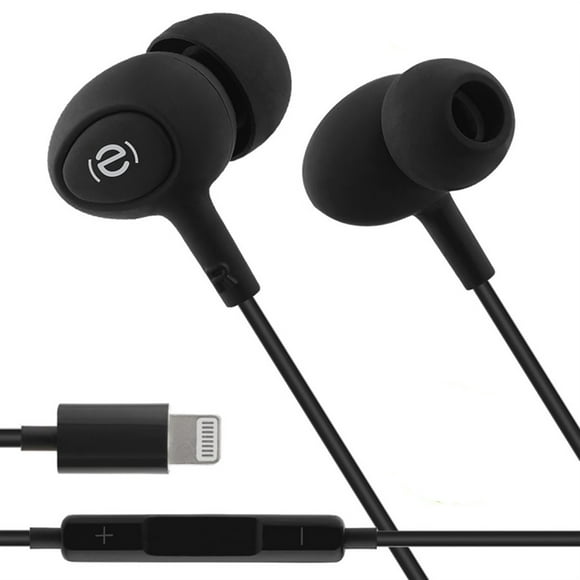 Escape - In-Ear Headphones with Lightning Plug, Built-in Microphone and Remote Control, Black