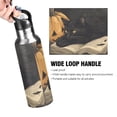 thumbnail image 4 of Yayeee 20oz Double Wall Stainless Steel Water Bottle with Flip Straw, Retro Halloween Cat, 4 of 7