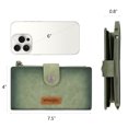 thumbnail image 3 of Wrangler Wallets Women Small Wristlet Wallets, Card Cases & Money Organizers Wallet Bifold with Phone Pocket and Rfid Lining, Green, 3 of 7