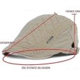 thumbnail image 2 of Gorra de vendedor de periódicos para hombre, gorra plana de algodón, boina de verano, gorra de conducción tipo Gatsby, gorra con visera ajustable y transpirable, 2 of 2