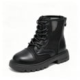 thumbnail image 3 of JTieacloth Girls Ankle Boots Breathable Mesh Cutout Girls Boots With Soft Sole Fashionable Ankle Booties For Everyday Wear And Performances,Black, 3 of 6