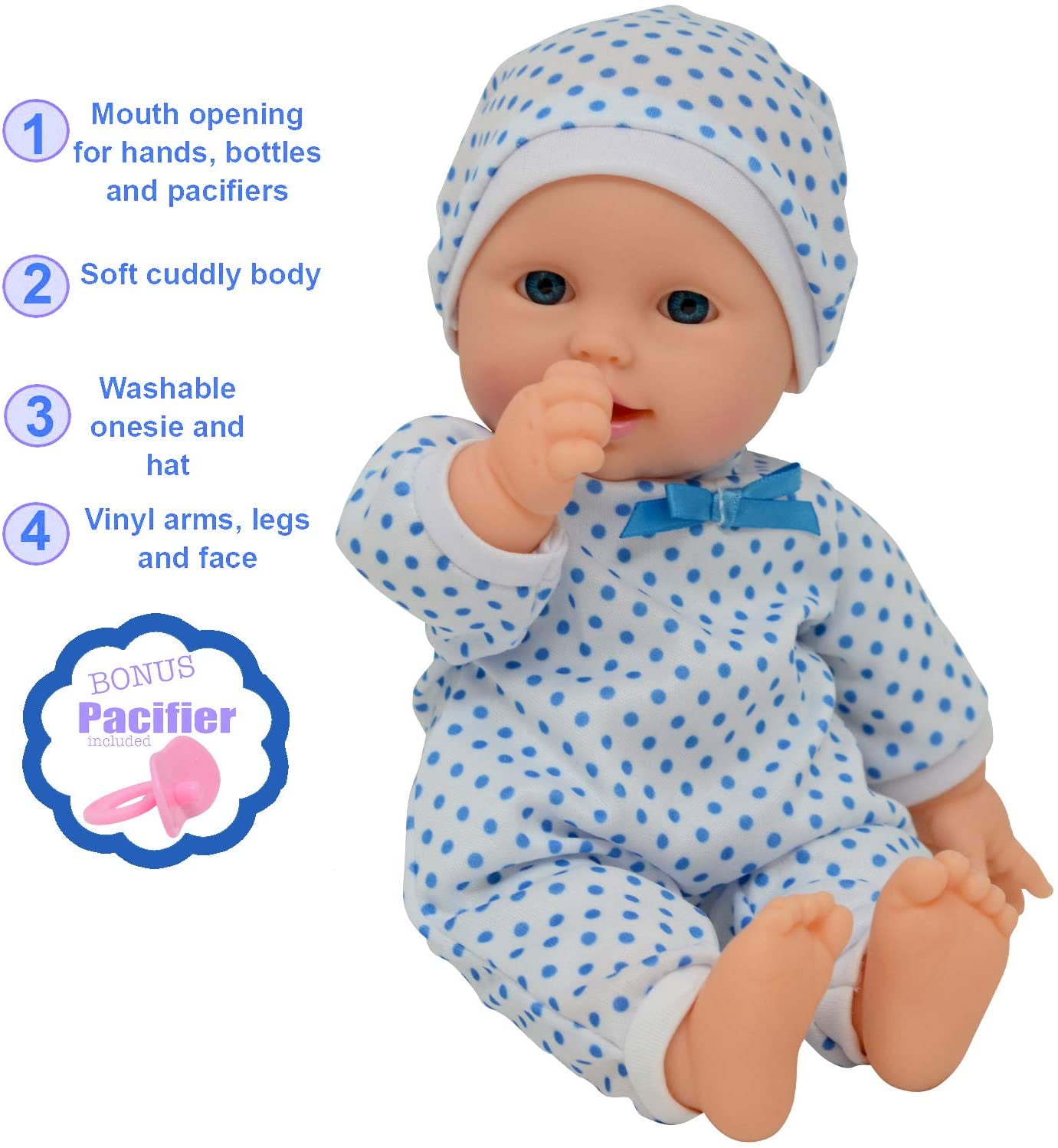 baby doll with pacifier walmart