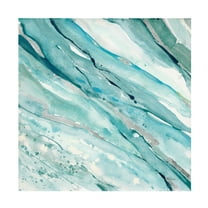 Trademark Fine Art 'Silver Springs I Blue Green' Canvas Art by Albena Hristova