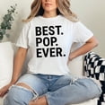 thumbnail image 2 of Best Pop Ever Bold Text, White Comfort Colors T-Shirt, Small, 2 of 3