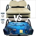 thumbnail image 6 of Yuyamidu Cute Dolphin Golf Cart Seat Covers with 4 Front Pockets Blue Ocean Golf Cart Seats Cushion Covers for 2-Person Seats Club Car Seat Towel Blanket for Women Men, 6 of 8