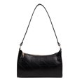 thumbnail image 1 of Mujer PU cuero Lattice Crescent bolso hilo axila bolsa (negro) Likrtyny Para estrenar, 1 of 9