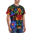thumbnail image 5 of Rocae Colorful Floral for Men's Moisture-Wicking Crew Tee - T-Shirt for Sports, Outdoor Activities, and Casual WearXX-Large, 5 of 9