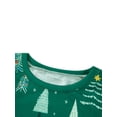 thumbnail image 5 of Seyurigaoka Family Matching Christmas Pajamas Outfit Christmas Print Long-Sleeved Tops + Trousers, 5 of 9