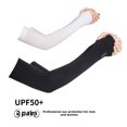 thumbnail image 4 of Mangas protectoras para brazos de seda de hielo de verano para hombres y mujeres, para conducción al aire libre, protección UV, 4 of 5