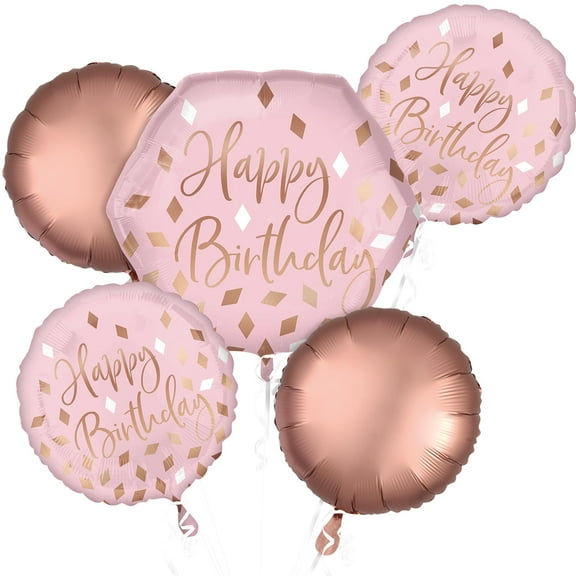 Blush Birthday Balloon Bouquet