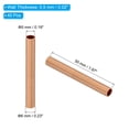 thumbnail image 2 of Uxcell 15/64" OD x 0.5mm Wall Thickness x 50mm Length 99.9% Copper Tube, 40Pcs Pure Copper Seamless Round Pipe Tubing, 2 of 6