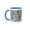 Blue/White, variant on 3drose, Flock of Whooper Swans, Hokkaido Island, Japan, 11oz Mug